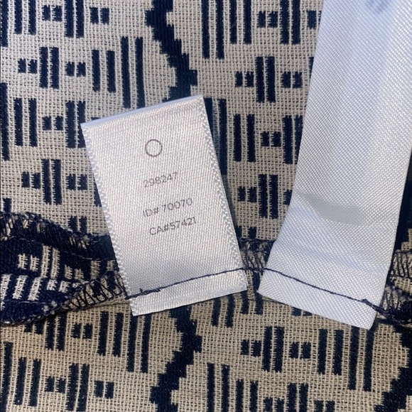 LOFT Blue Sheath Midi Dress Crew Neck Sleeveless 100% Cotton - Picture 8 of 8